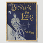 Cover of "Bicycling for Ladies" by Maria E. Ward, 1896 Serving Tray Gallery Image 1