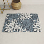 William Morris Tulip and Willow Navy Blue Rug Gallery Image 1