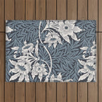 William Morris Tulip and Willow Navy Blue Outdoor Rug Gallery Image 1