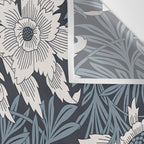 William Morris Tulip and Willow Navy Blue Wall Tapestry Gallery Image 3