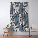 William Morris Tulip and Willow Navy Blue Window Curtain Gallery Image 5