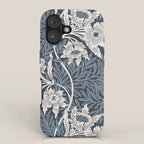 William Morris Tulip and Willow Navy Blue iPhone Case Gallery Image 1