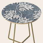William Morris Tulip and Willow Navy Blue Side Table Gallery Image 2