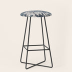 William Morris Tulip and Willow Navy Blue Stool Gallery Image 1