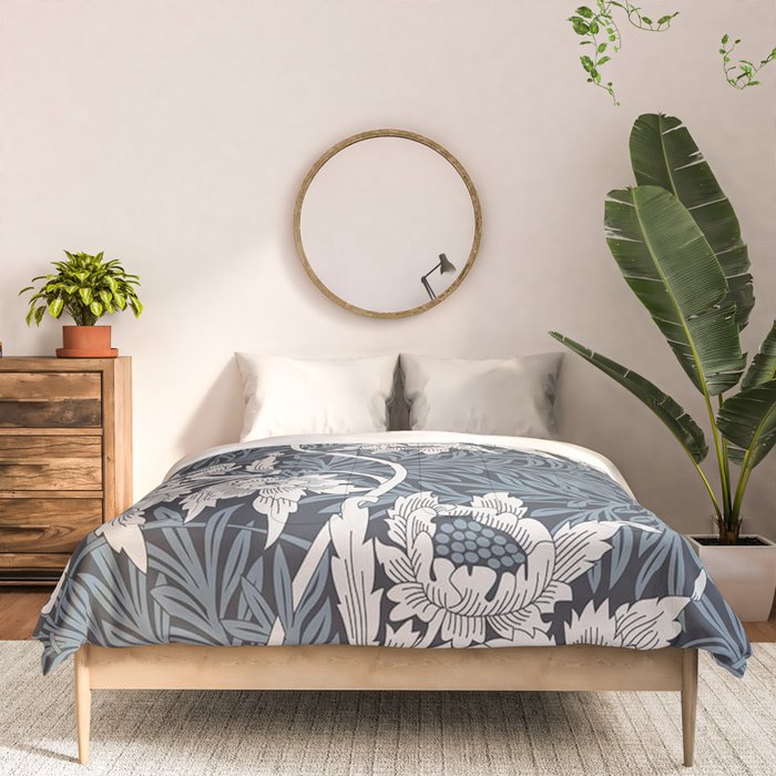 William Morris Tulip and Willow Navy Blue Comforter Gallery Image 3