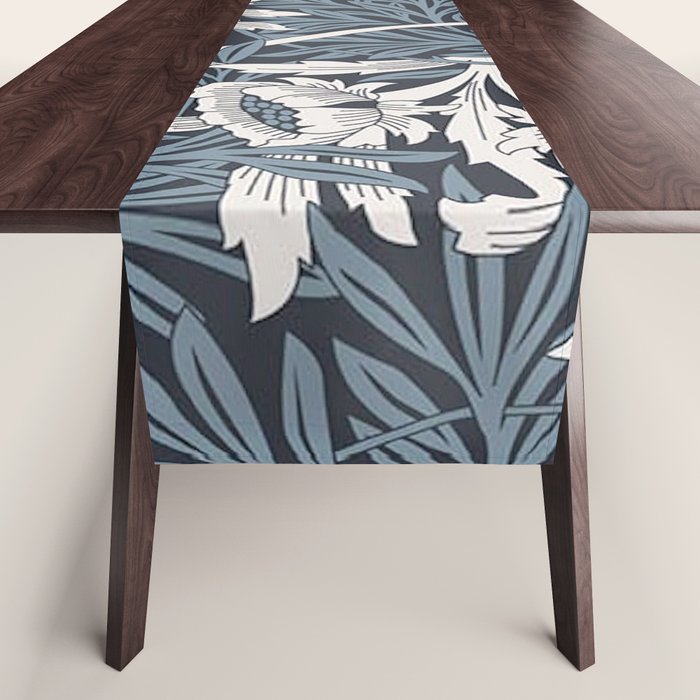 William Morris Tulip and Willow Navy Blue Table Runner Gallery Image 1