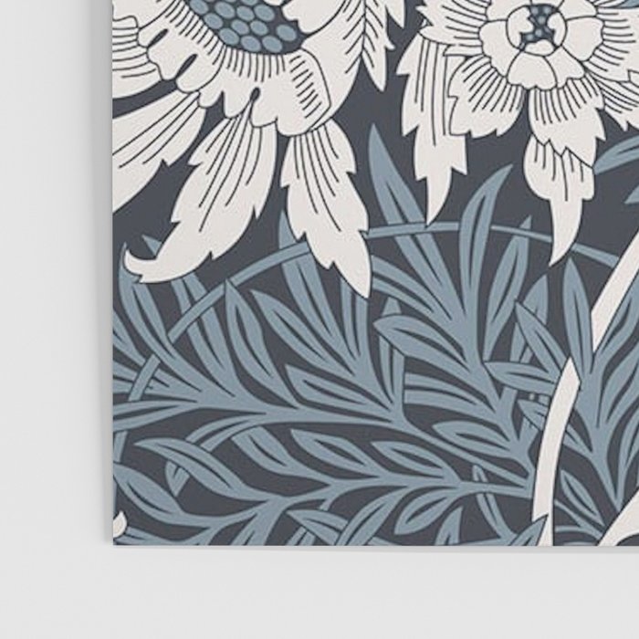 William Morris Tulip and Willow Navy Blue Poster Gallery Image 3