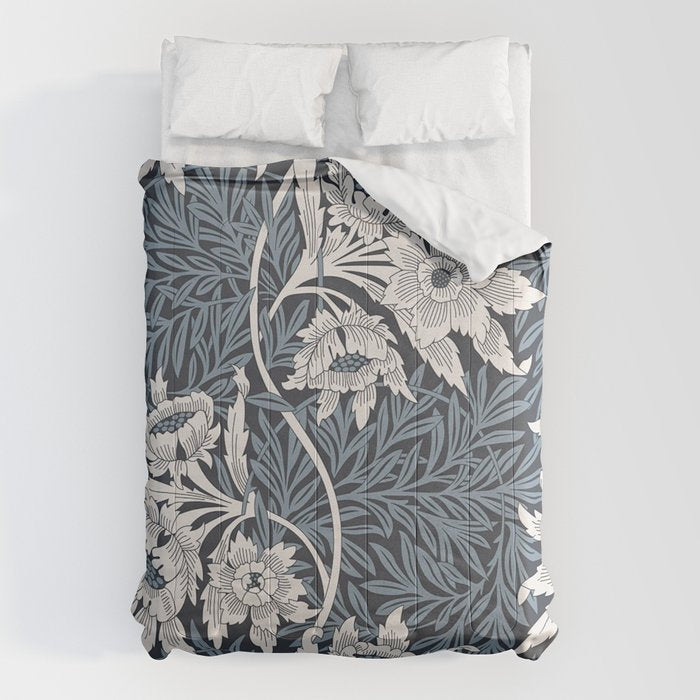 William Morris Tulip and Willow Navy Blue Comforter Gallery Image 6