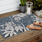 William Morris Tulip and Willow Navy Blue Outdoor Rug Gallery Image 2