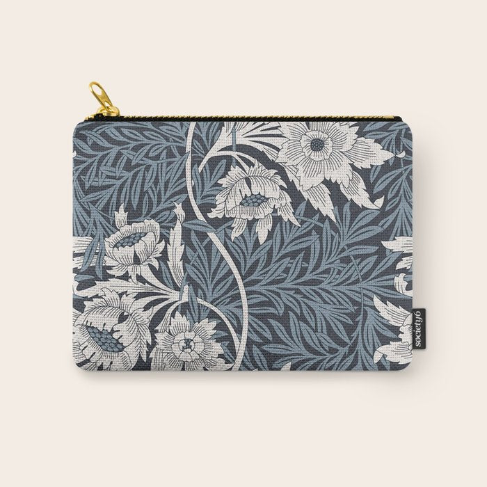 William Morris Tulip and Willow Navy Blue Carry All Pouch Gallery Image 1