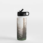 Pacific Northwest Forest Fog Adventures Water Bottle Gallery Image 1