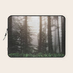 Pacific Northwest Forest Fog Adventures Laptop Sleeve Gallery Image 1