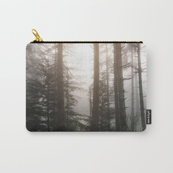 Pacific Northwest Forest Fog Adventures Carry All Pouch Gallery Image 1