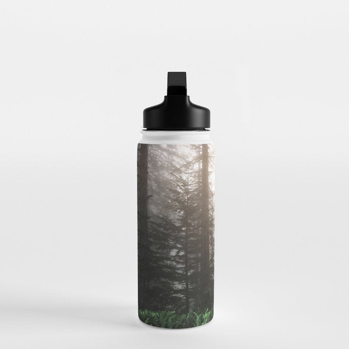 Pacific Northwest Forest Fog Adventures Water Bottle Gallery Image 3