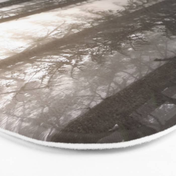 Pacific Northwest Forest Fog Adventures Bath Mat Gallery Image 3