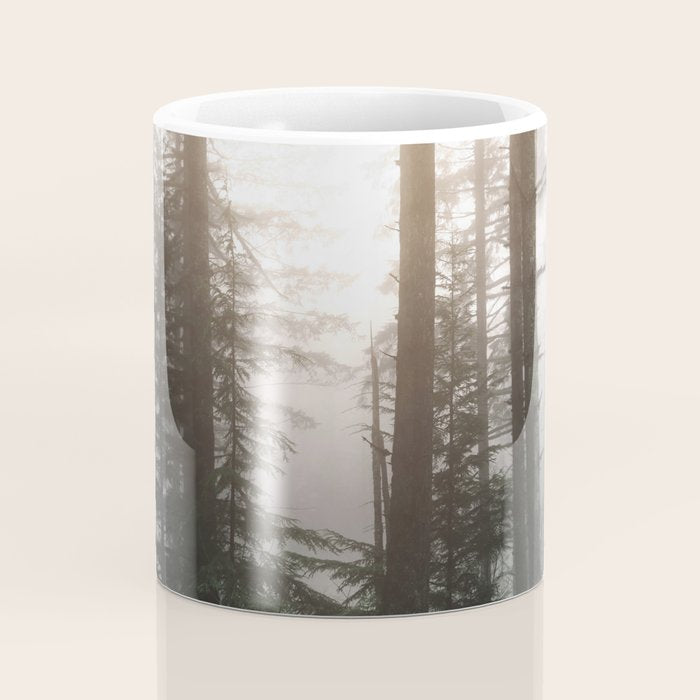 Pacific Northwest Forest Fog Adventures Coffee Mug Gallery Image 4
