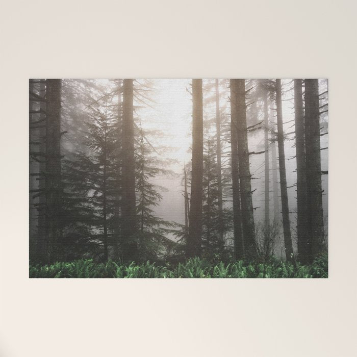 Pacific Northwest Forest Fog Adventures Welcome Mat Gallery Image 1