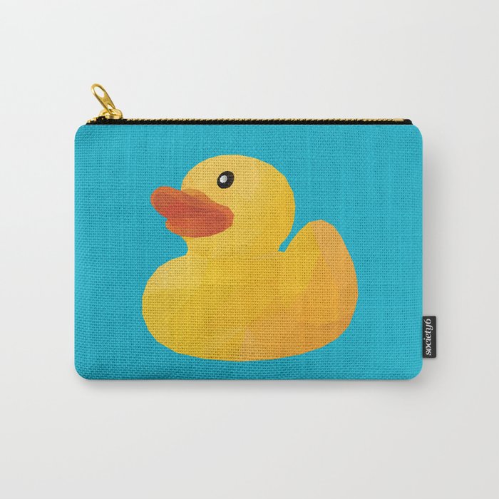 Rubber Duck polygon art Carry All Pouch Gallery Image 1