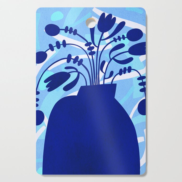 Blossom15-blue Cutting Board Gallery Image 1