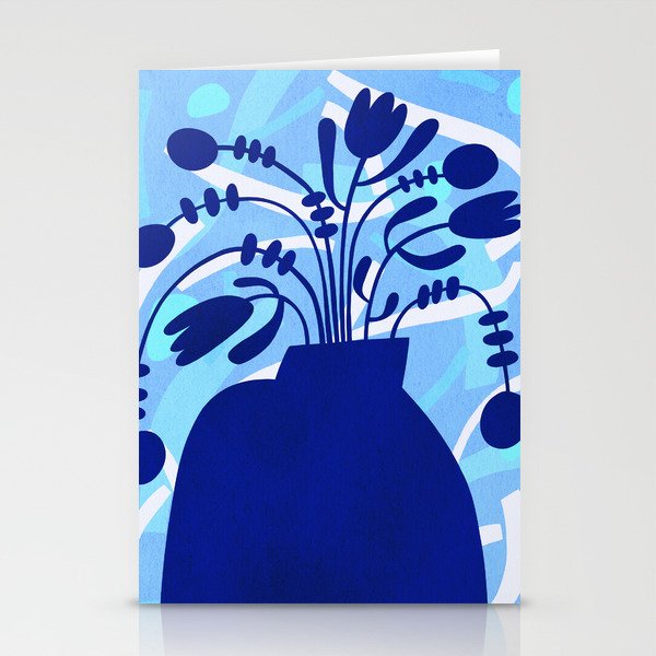 Blossom15-blue Stationery Card Gallery Image 2