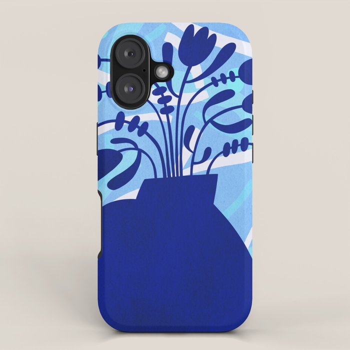 Blossom15-blue iPhone Case Gallery Image 1
