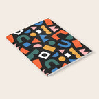 Colorful abstract organic shape art pattern Notebook Gallery Image 2