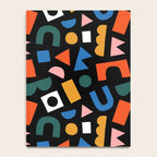 Colorful abstract organic shape art pattern Notebook Gallery Image 4