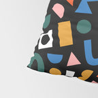 Colorful abstract organic shape art pattern Pillow Sham Gallery Image 4