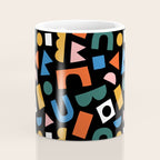 Colorful abstract organic shape art pattern Coffee Mug Gallery Image 4