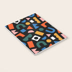 Colorful abstract organic shape art pattern Notebook Gallery Image 3