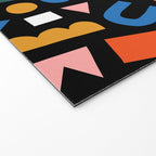 Colorful abstract organic shape art pattern Welcome Mat Gallery Image 2