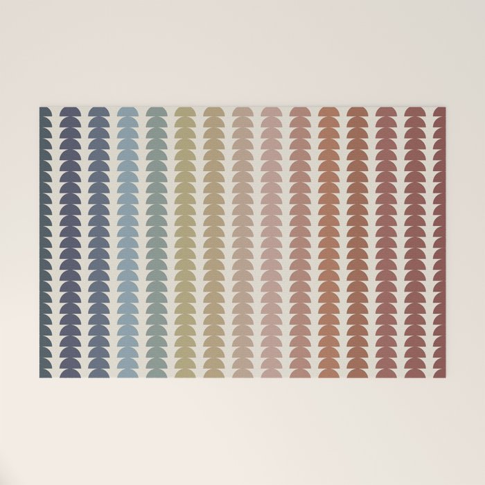 Maude Pattern- Vintage Multicolor Welcome Mat Gallery Image 1