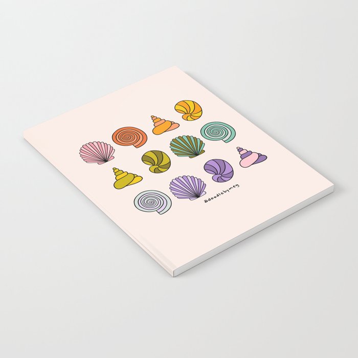 Rainbow Seashells Notebook Gallery Image 1