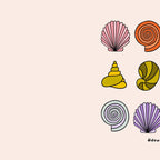 Rainbow Seashells Coffee Mug Gallery Image 2