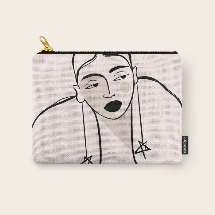 Boho Ponytail Carry All Pouch Gallery Image 1