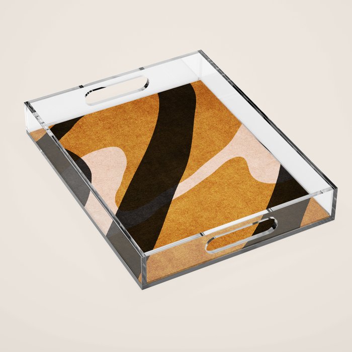 ABSTRACT ALPHABET / Script U Acrylic Tray Gallery Image 1