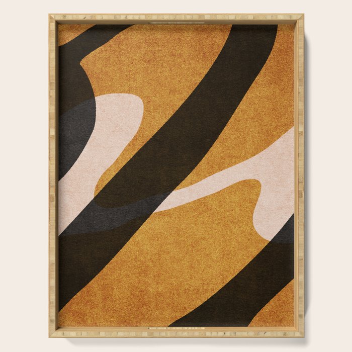 ABSTRACT ALPHABET / Script U Serving Tray Gallery Image 1