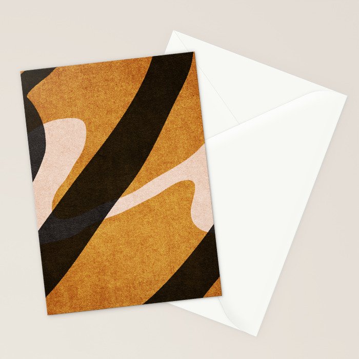 ABSTRACT ALPHABET / Script U Stationery Card Gallery Image 2