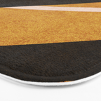 ABSTRACT ALPHABET / Script U Bath Mat Gallery Image 3
