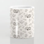 Tiger and Flower Line Art Coffee Mug Gallery Image 4