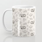 Tiger and Flower Line Art Coffee Mug Gallery Image 3