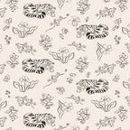 Tiger and Flower Line Art Coffee Mug Gallery Image 2