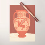 Pegasus vase Wrapping Paper Gallery Image 1
