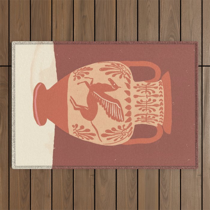 Pegasus vase Outdoor Rug Gallery Image 1
