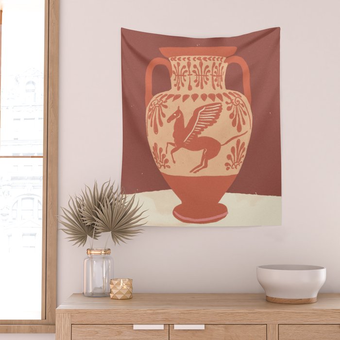 Pegasus vase Wall Tapestry Gallery Image 2