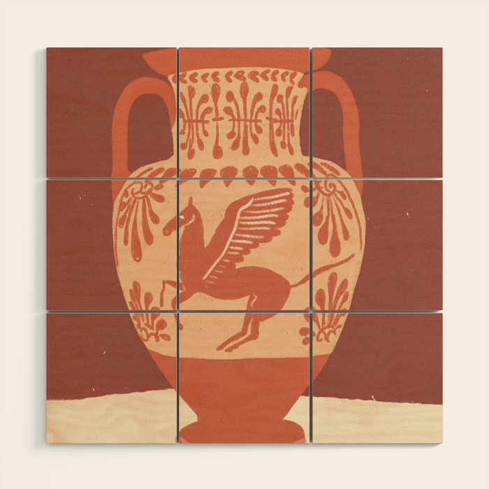 Pegasus vase Wood Wall Art Gallery Image 1