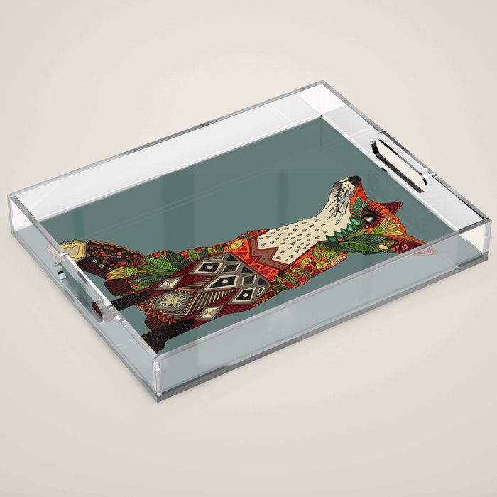 fox love Acrylic Tray Gallery Image 1