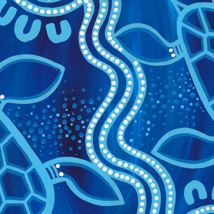 Authentic Aboriginal Artwork - 2 Turtles  Coffee Mug Gallery Image 2