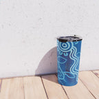 Authentic Aboriginal Artwork - 2 Turtles  Travel Mug Gallery Image 4