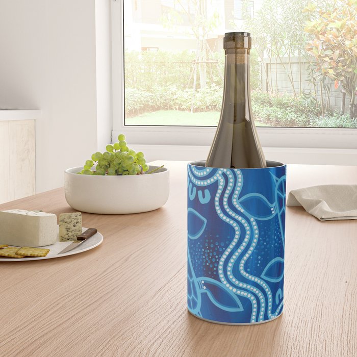 Authentic Aboriginal Artwork - 2 Turtles  Wine Chiller Gallery Image 4